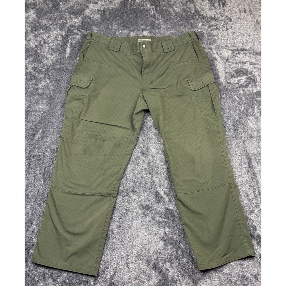 5.11 Tactical Mens Sz 44x30 Ripstop Cargo Pants Green